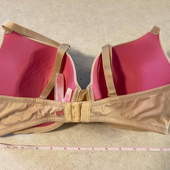 Pink Victoria's Secret Wear Everywhere Push Up Bra 36DD Nude - Picture 4 of 8